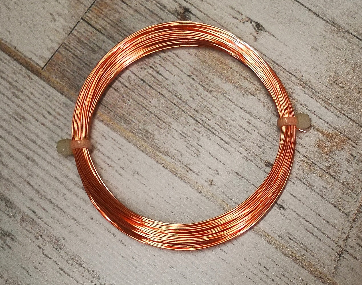 1h - Copper Non Tarnish Craft Wire 0.40mm/26 Gauge