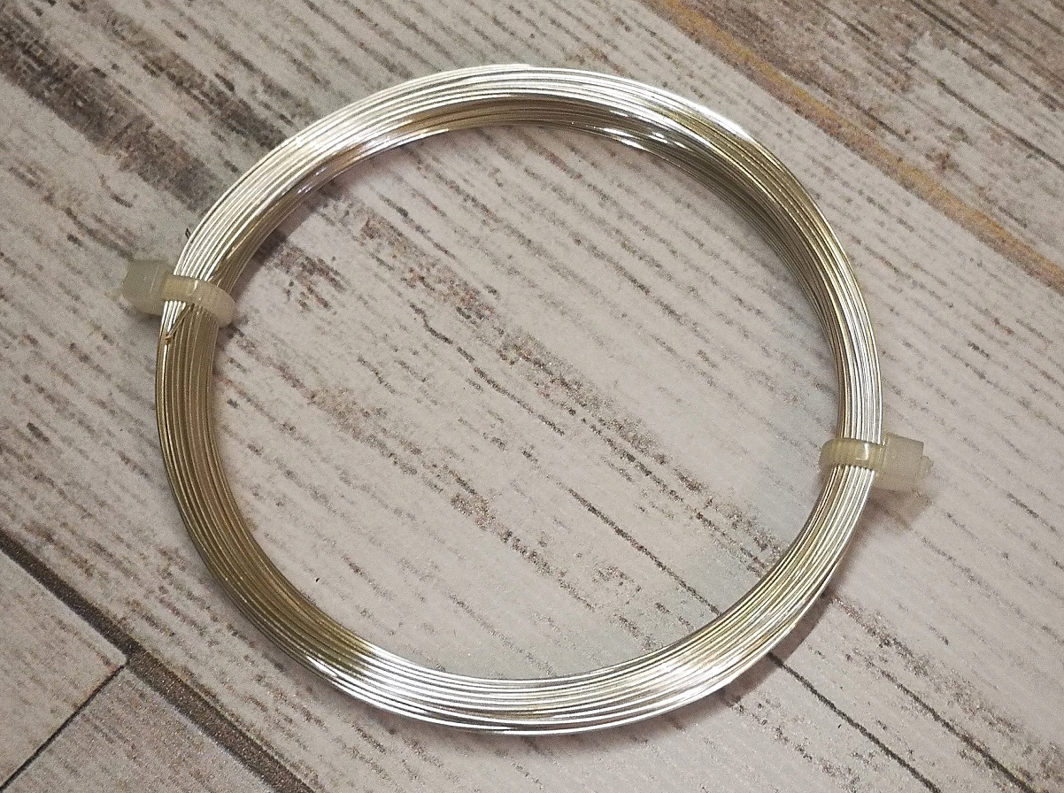 1c - Silver Non Tarnish Copper Craft Wire 0.50mm/24 Gauge