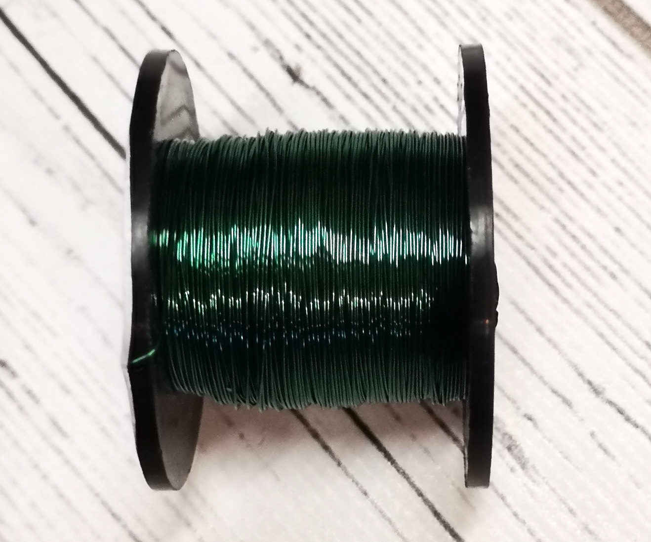 Vivid Green Non Tarnish Copper Craft Wire 0.315mm/28 Gauge x70 metres