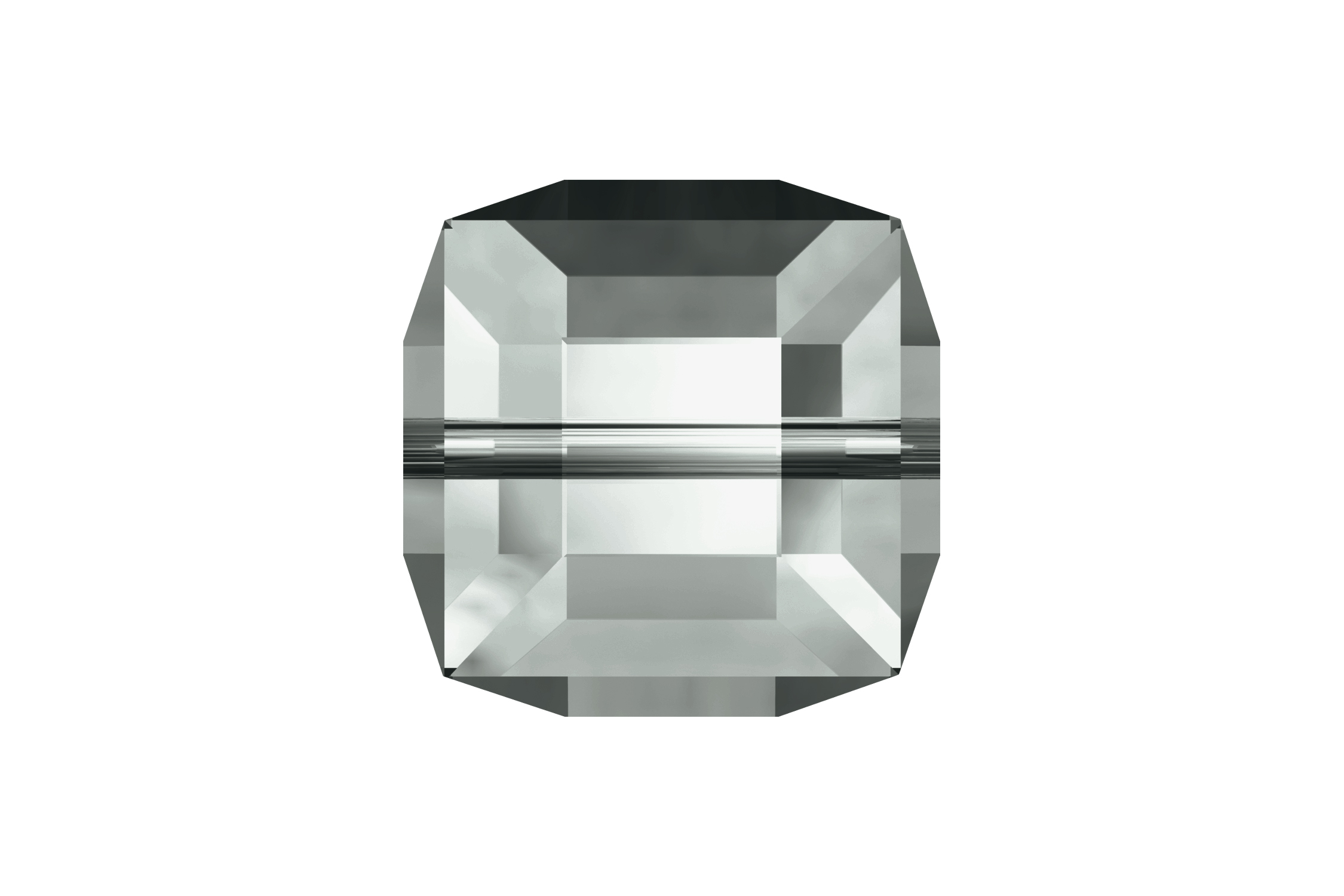 4mm Square Black Diamond Bead 5601 (10 pieces)