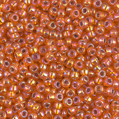 8-1008 S/L Orange AB Miyuki Seed Bead