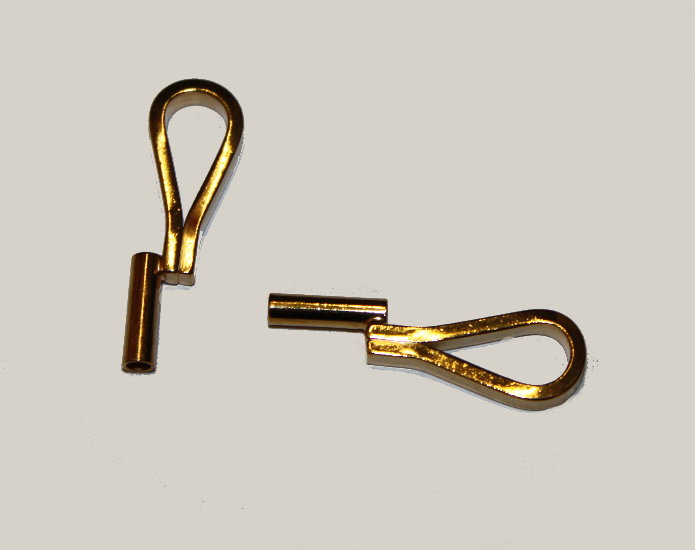 Brooch to Pendant Converter Vertical 33mm - Gold Plated (2 per pack)