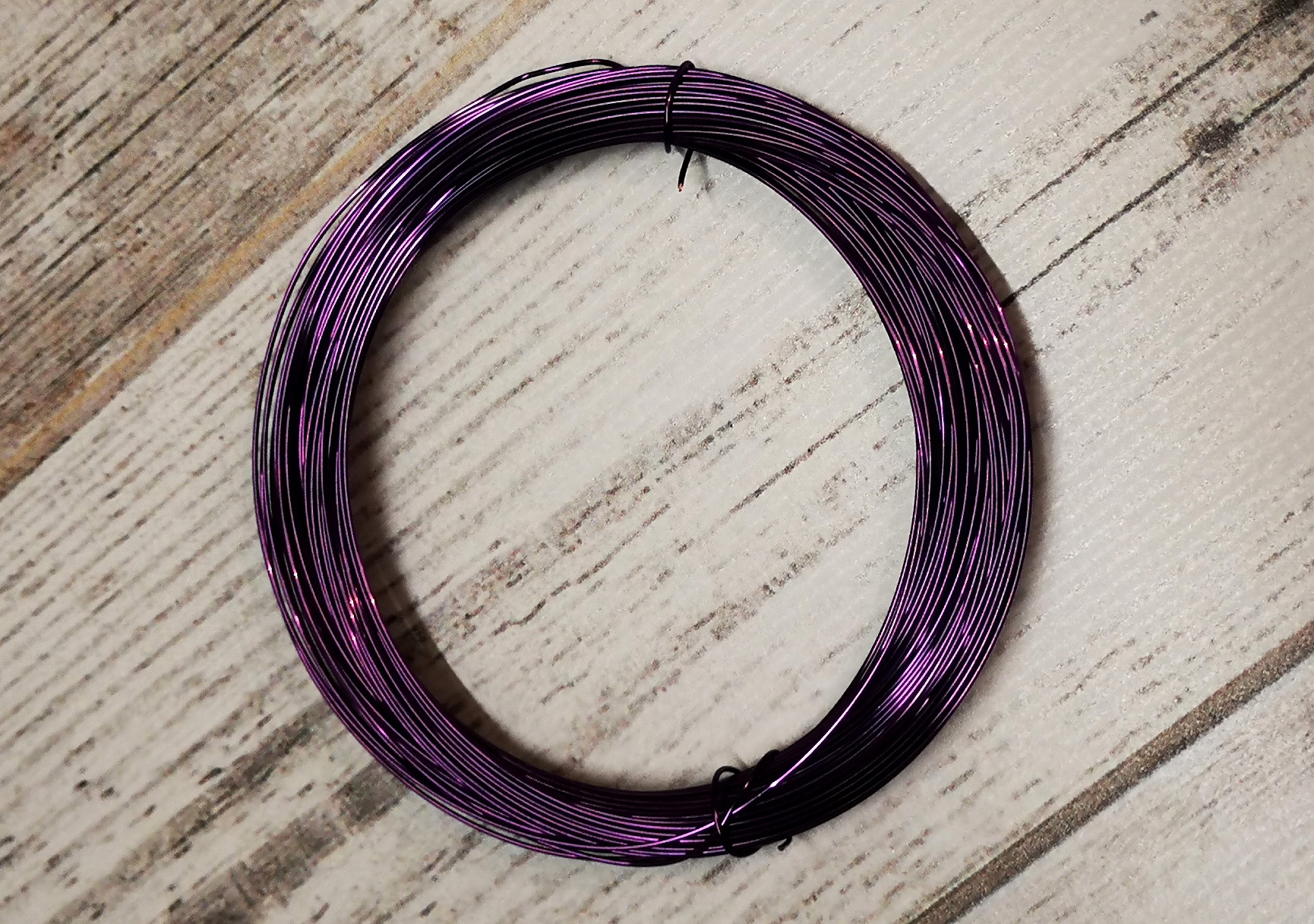 Dark Purple Non Tarnish Copper Craft Wire 0.50mm/24 gauge