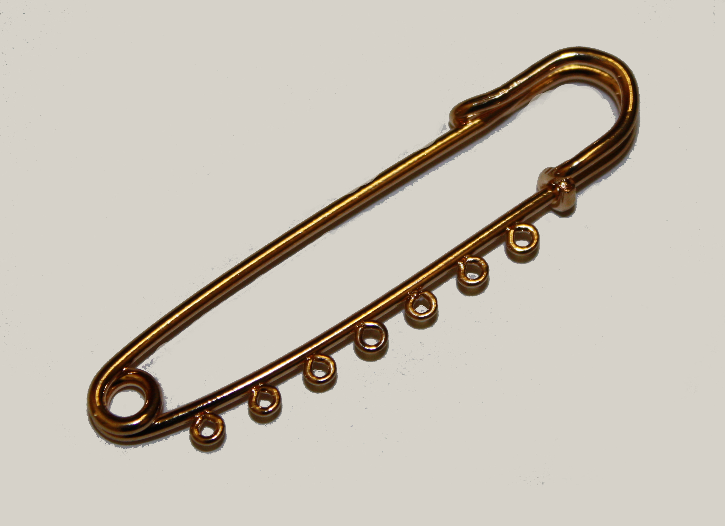 Kilt Pin 7 Loops 57mm - Gold Plated (1 per pack)