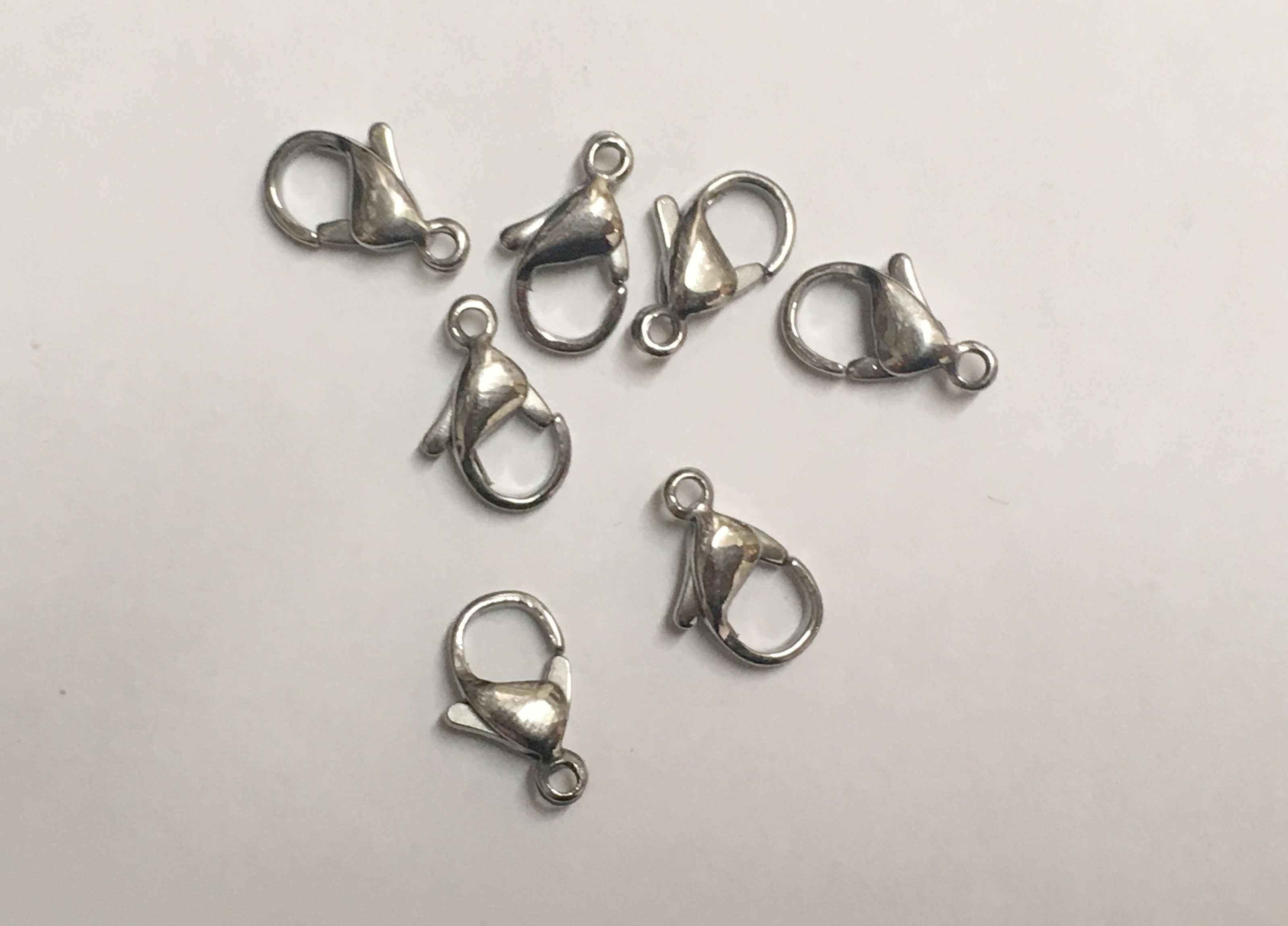 Stainless Steel Lobster Clasps (x2)