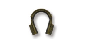 Wire Protector Antique Brass Plated (20 per pack)