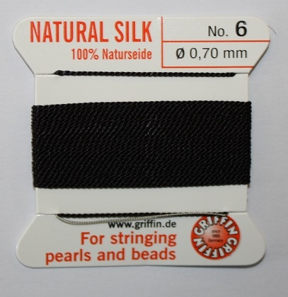 Natural Silk Size 6 Black