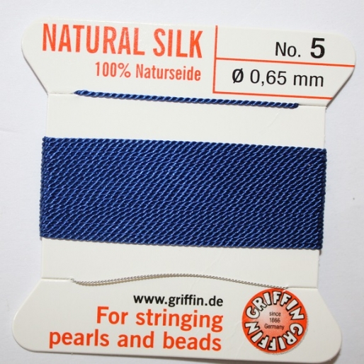 Natural Silk Size 5 Blue 