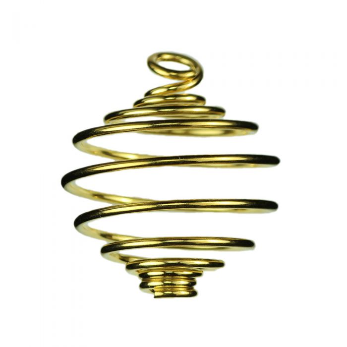AA. Spiral cage pendant 25.5mm G.P