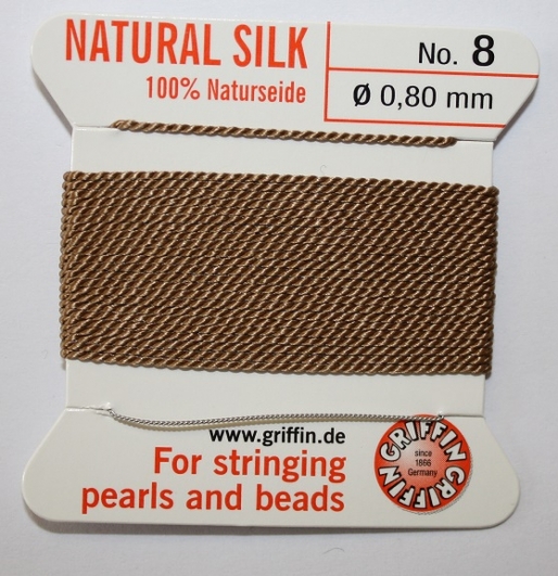 Natural Silk Size 8 Light Brown