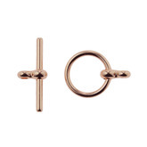 Rose Gold Toggle Clasp 12mm x2