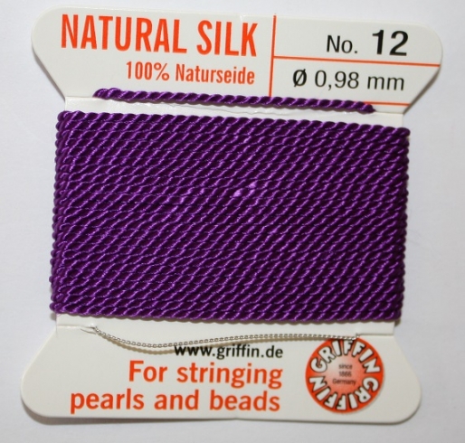 Natural Silk Size 12 Purple 