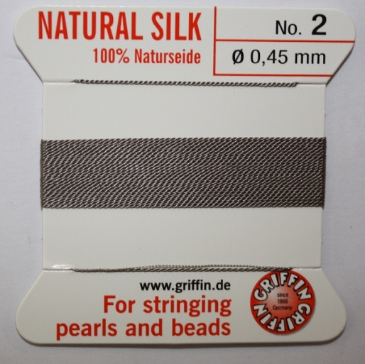 Natural Silk Size 2 Silver 