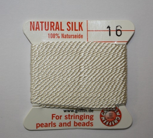Natural Silk Size 16 White 