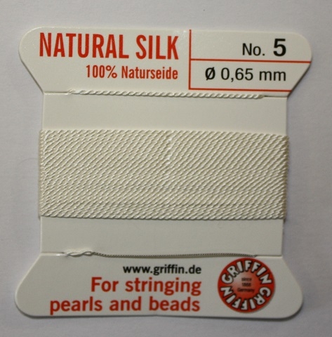 Natural Silk Size 5 White
