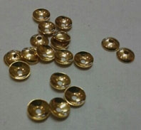 Cup 4mm Gold Plated (28 Per Pack)