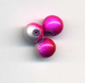 Wonder Beads Glass 4mm Pink and White (100 Per Pack)