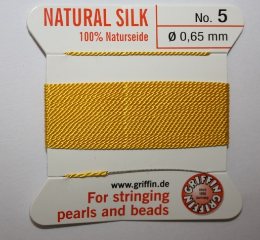 Natural Silk Size 5 Yellow